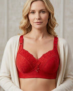Willluxe® Plus Size Luxury Lace Wireless Support Bra