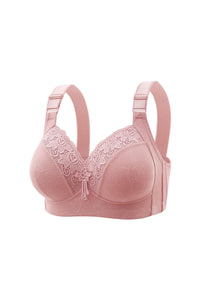Willluxe® Plus Size Luxury Lace Wireless Support Bra