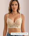 Willluxe® Lace Embroidered Underwire Push-Up Bra