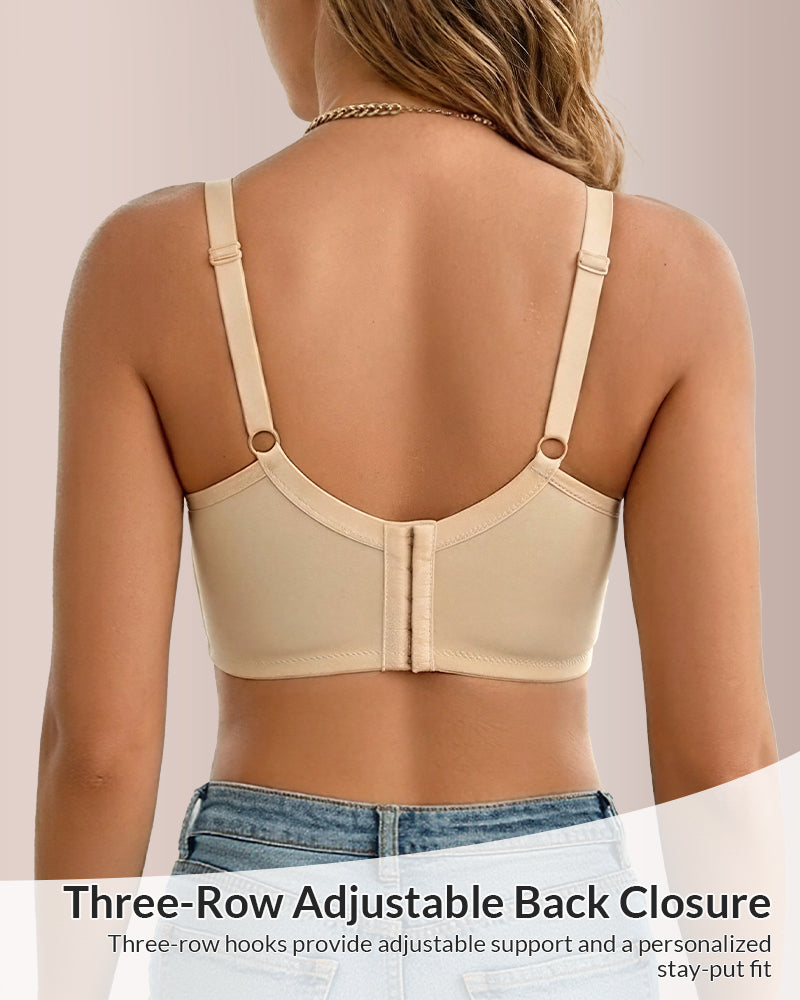 Willluxe® Lace Embroidered Underwire Push-Up Bra