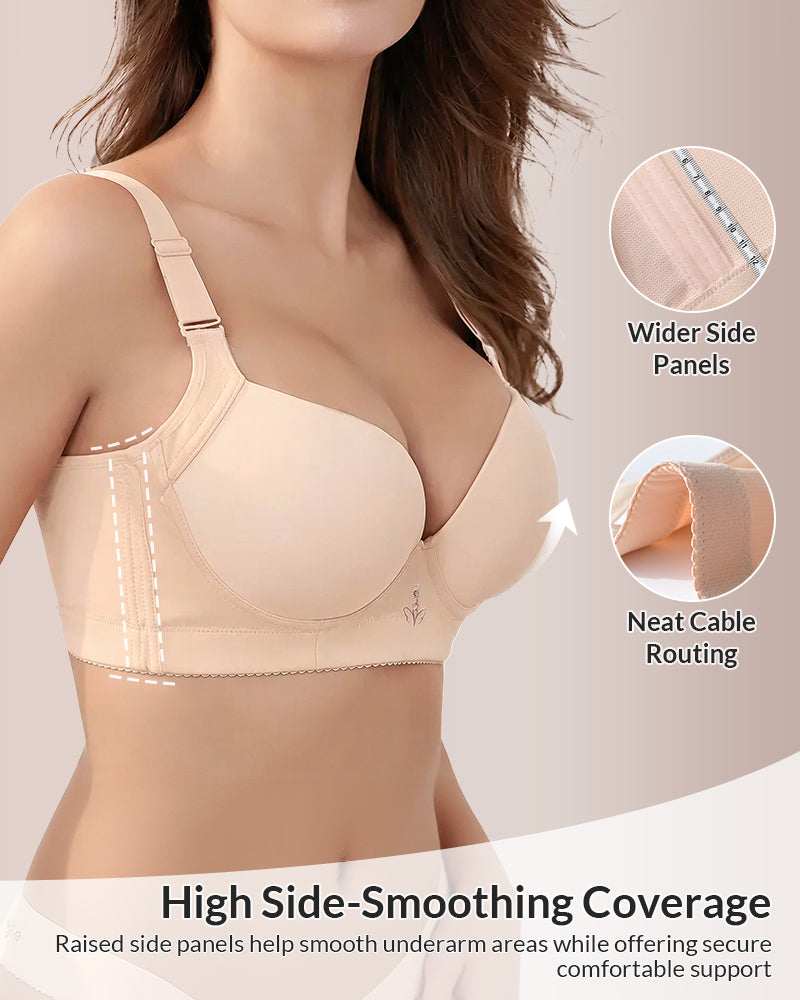 Willluxe® Breathable Underwire Plus Size Push-Up Bra