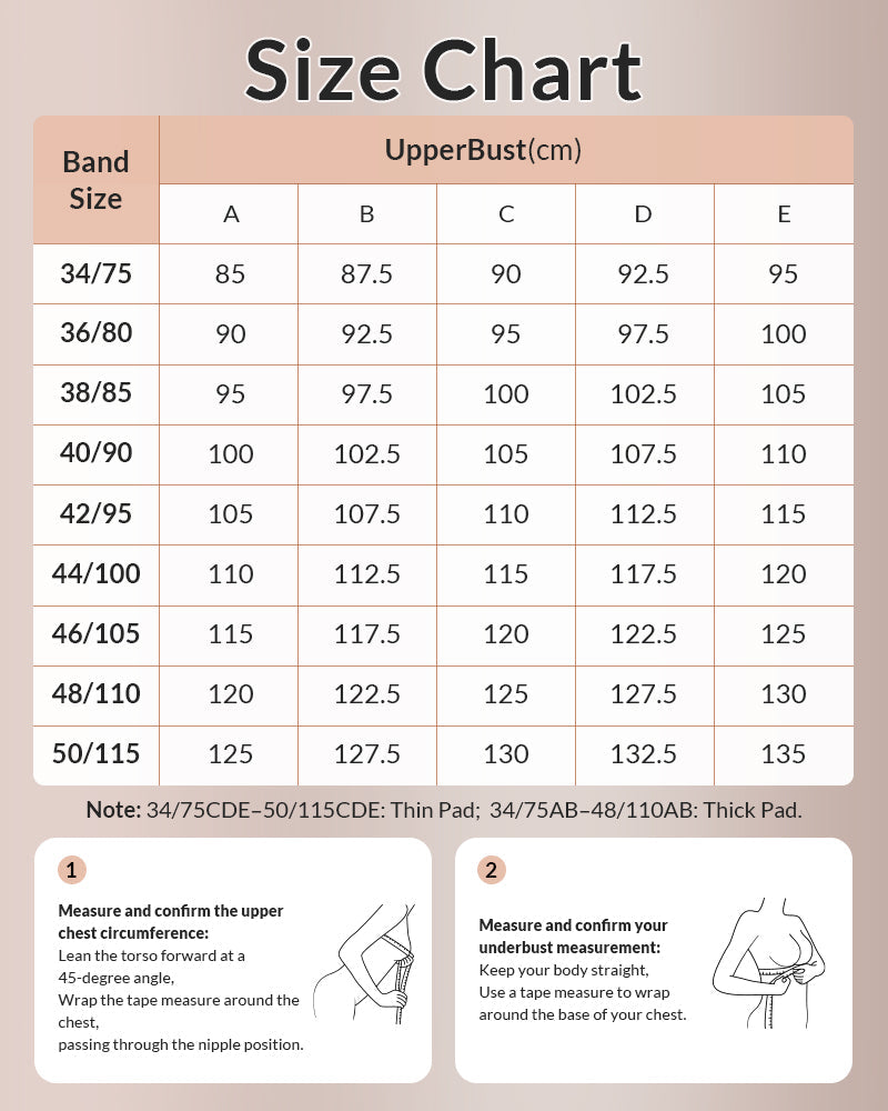 Willluxe® Breathable Underwire Plus Size Push-Up Bra