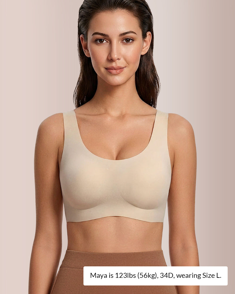 Willluxe® Seamless Jelly Dot Wireless Bra - Smooth & Comfortable Vest