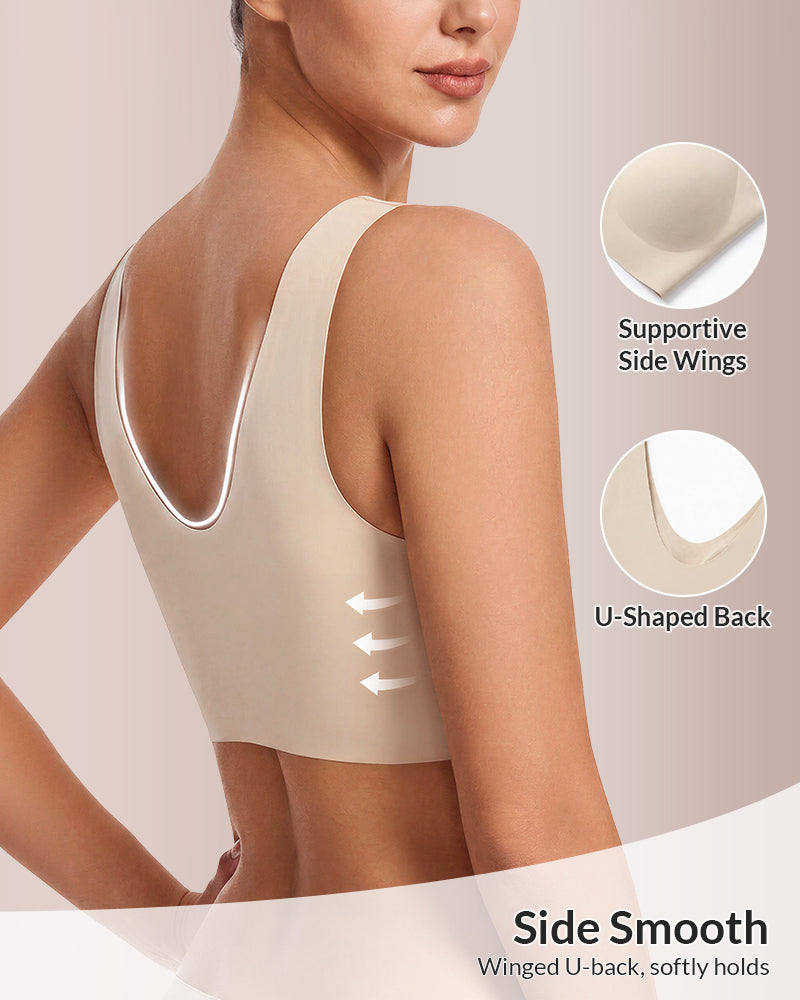 Willluxe® Seamless Jelly Dot Wireless Bra - Smooth & Comfortable Vest