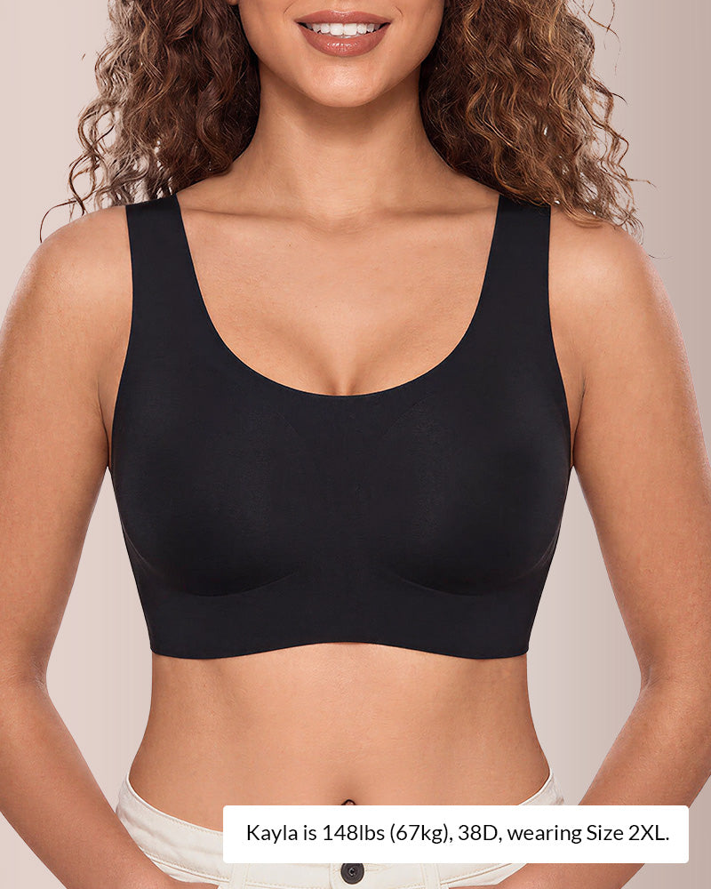 Willluxe® Seamless Jelly Dot Wireless Bra - Smooth & Comfortable Vest