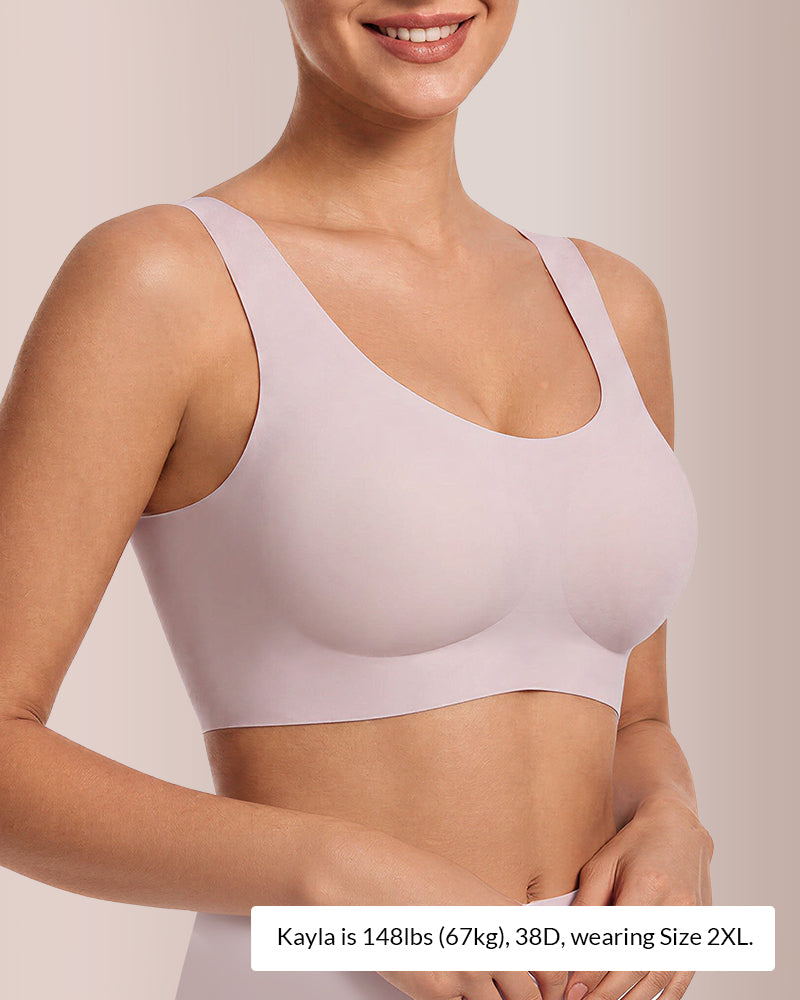Willluxe® Seamless Jelly Dot Wireless Bra - Smooth & Comfortable Vest