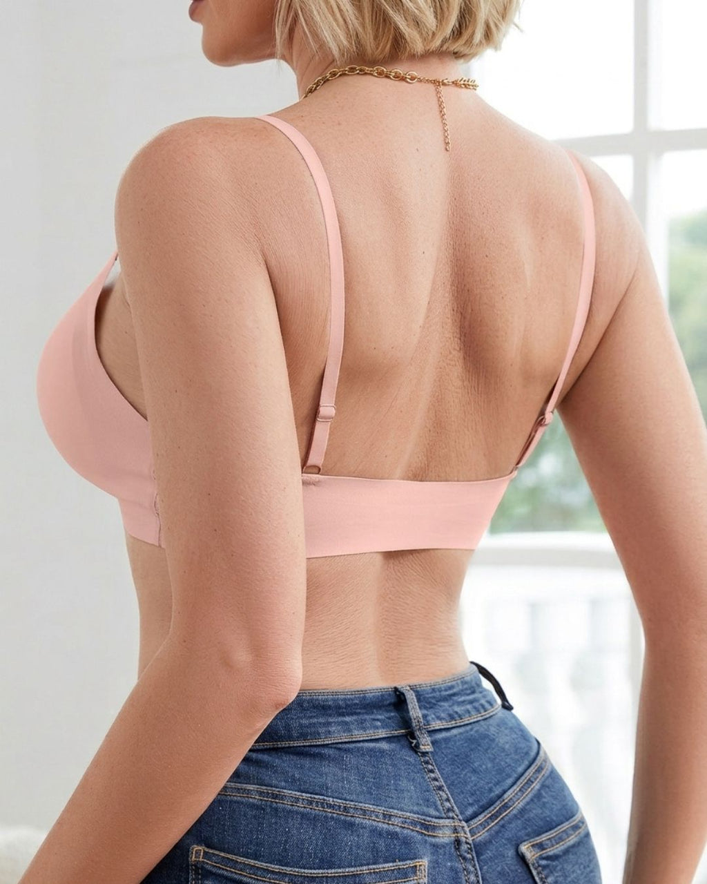 Willluxe® Seamless Front Closure Wireless Bra