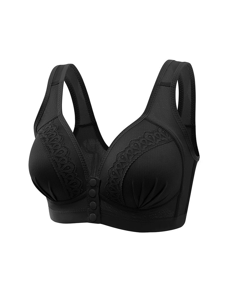 Willluxe® Easy Wear Front-Closure Wire-Free Full Coverage Bra