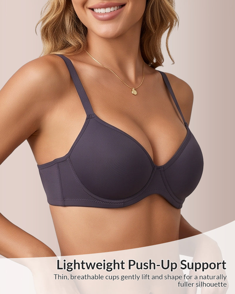 Willluxe® Ultra-Soft Anti-Sag Support Seamless Wire-Free Push-Up Bra