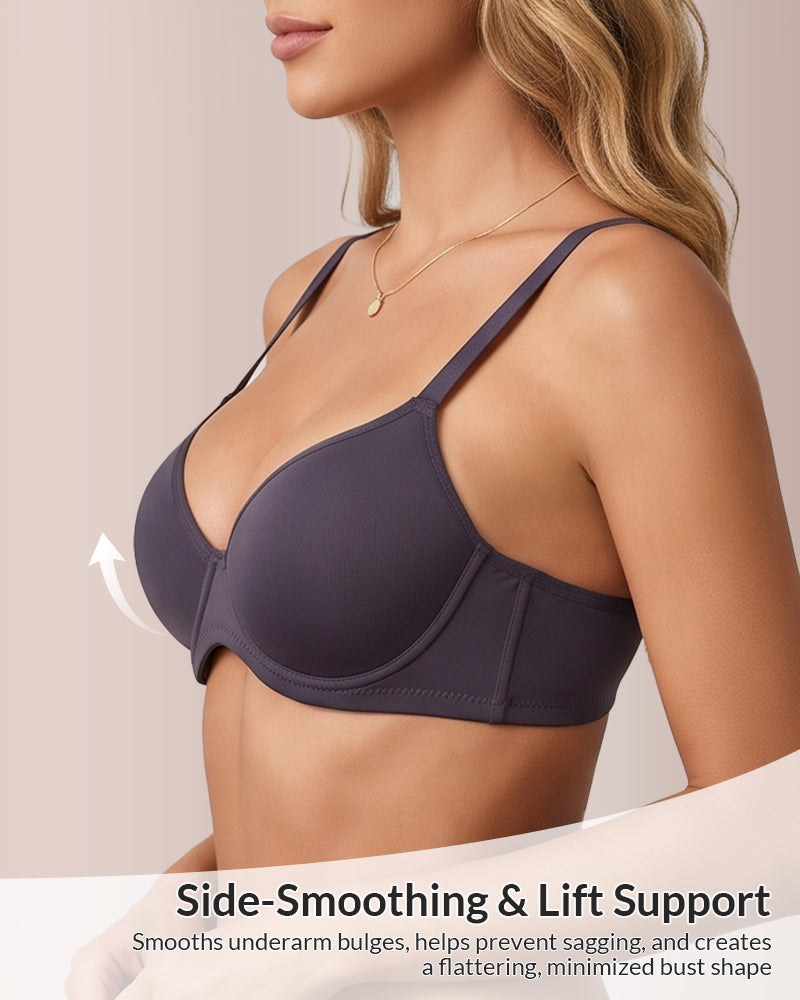 Willluxe® Ultra-Soft Anti-Sag Support Seamless Wire-Free Push-Up Bra