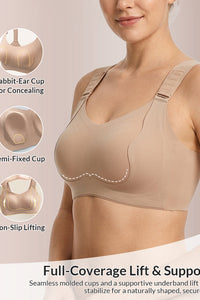 Willluxe® Wirefree Adjustable Seamless Minimizer Bra