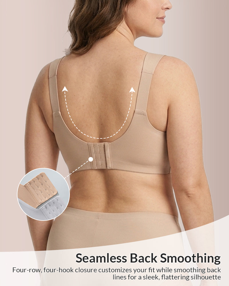 Willluxe® Wirefree Adjustable Seamless Minimizer Bra