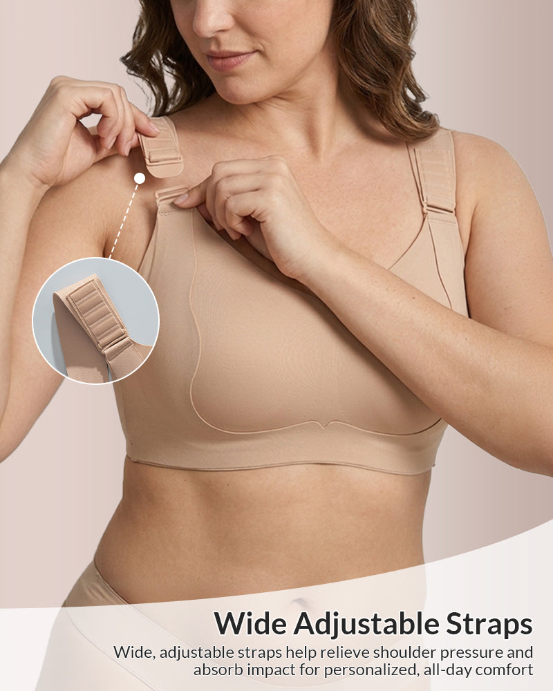 Willluxe® Wirefree Adjustable Seamless Minimizer Bra