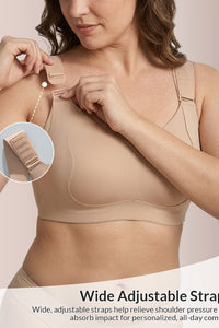 Willluxe® Wirefree Adjustable Seamless Minimizer Bra
