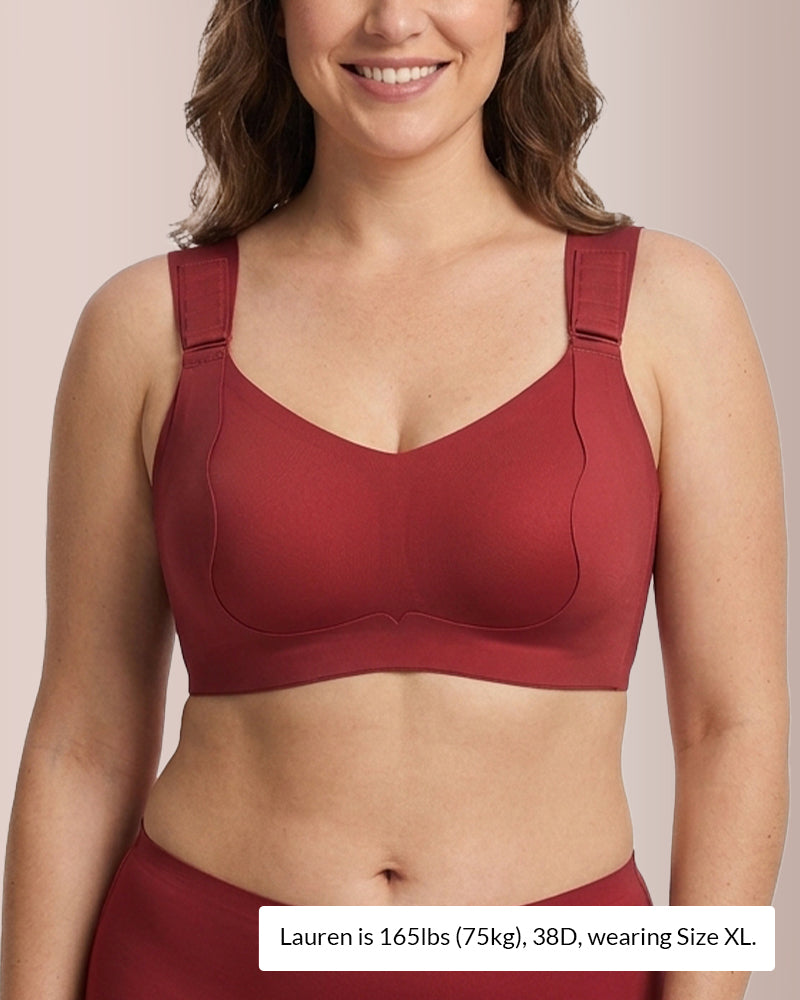 Willluxe® Wirefree Adjustable Seamless Minimizer Bra