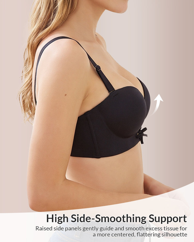 Willluxe® Wireless Front-Drawstring Push-Up Bra