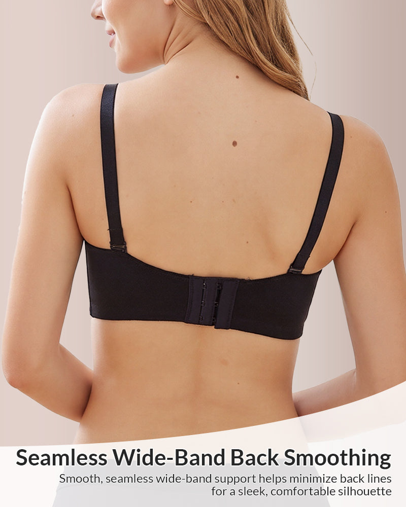 Willluxe® Wireless Front-Drawstring Push-Up Bra
