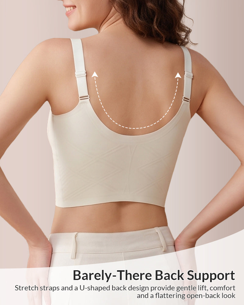 Willluxe® Seamless Front-Zip Lifting Bra Vest