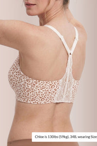 Willluxe® Wirefree Lace Racerback Push-Up Bra