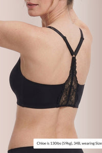 Willluxe® Wirefree Lace Racerback Push-Up Bra