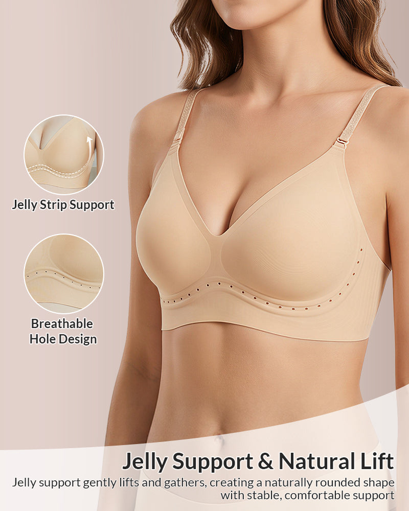 Willluxe® Convertible Halter Backless Bra Seamless Push-Up Bralette