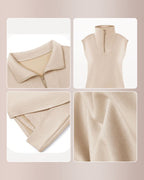 Willluxe® Sporty Chic Half-Zip Sleeveless Polo Skort Set