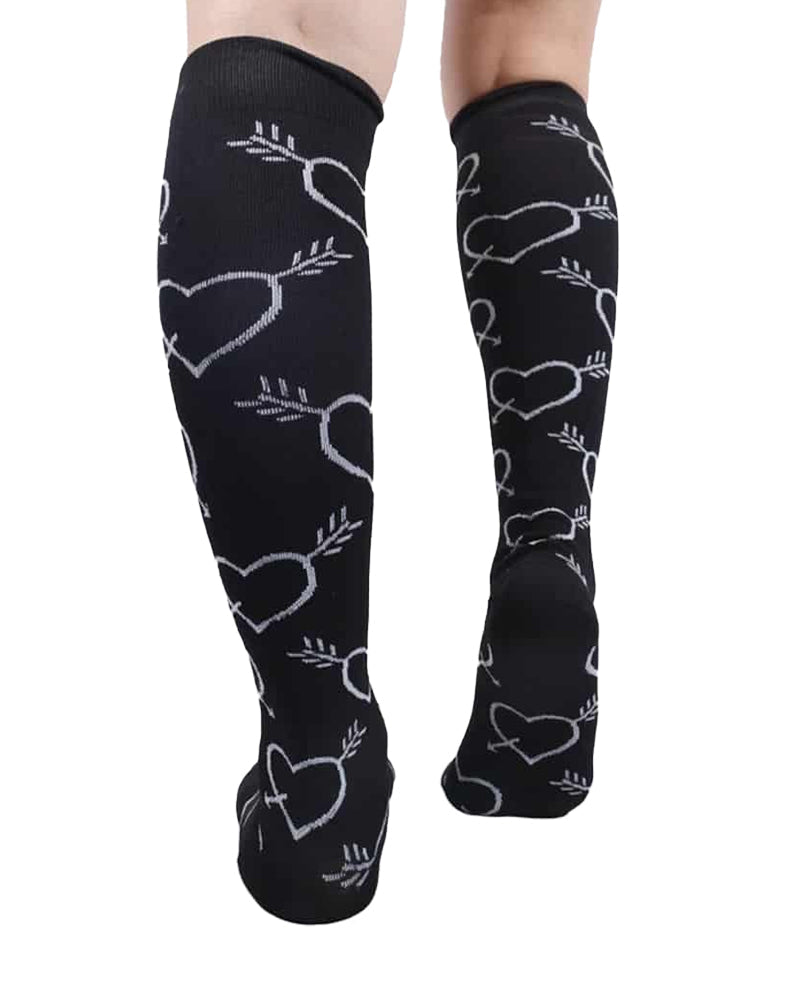Willluxe® Patterned Knee-High Compression Socks