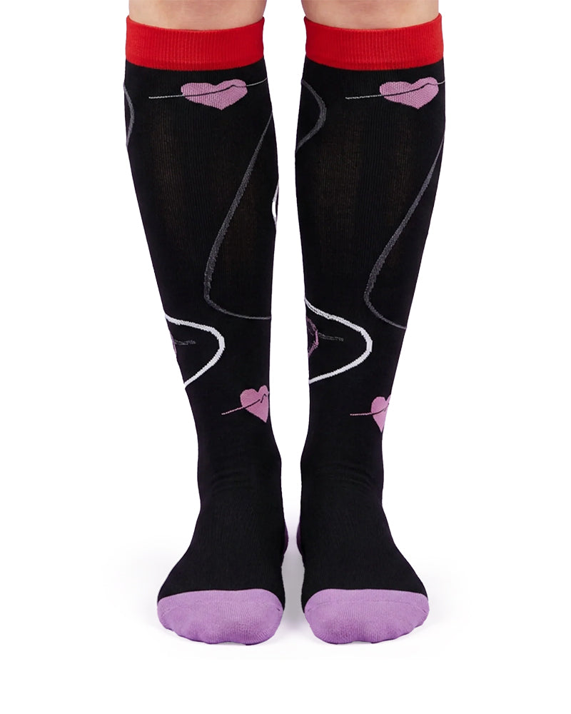 Willluxe® Patterned Knee-High Compression Socks