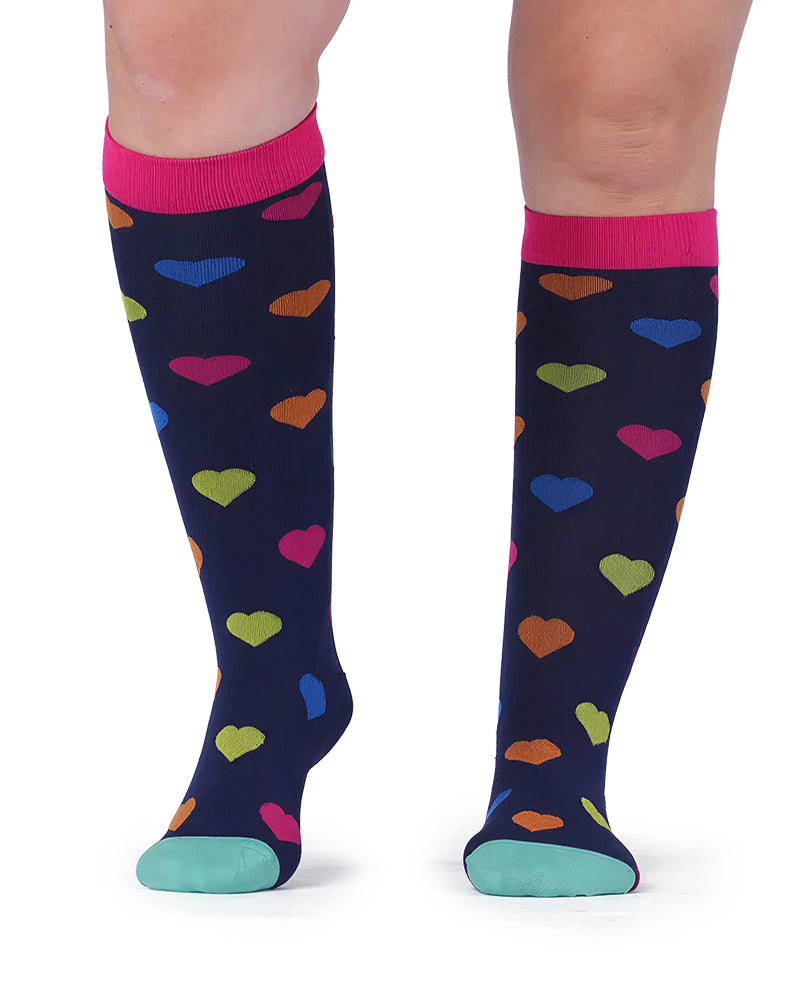 Willluxe® Patterned Knee-High Compression Socks