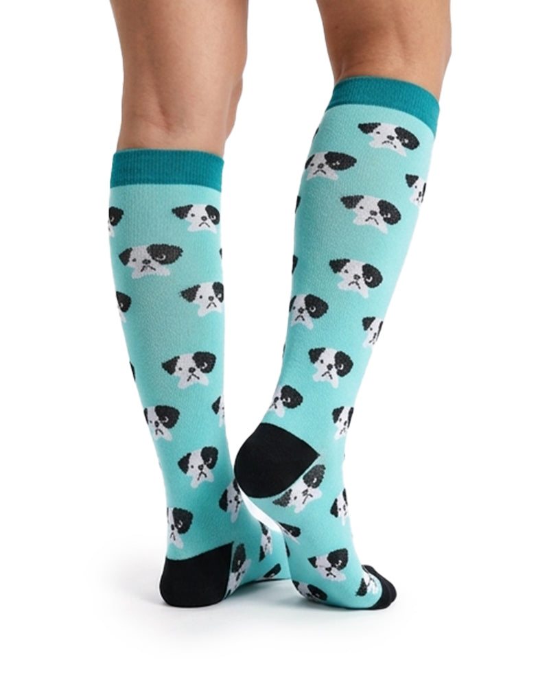 Willluxe® Playful Print Knee-High Compression Sports Socks