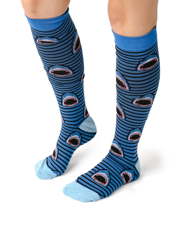 Willluxe® Playful Print Knee-High Compression Sports Socks