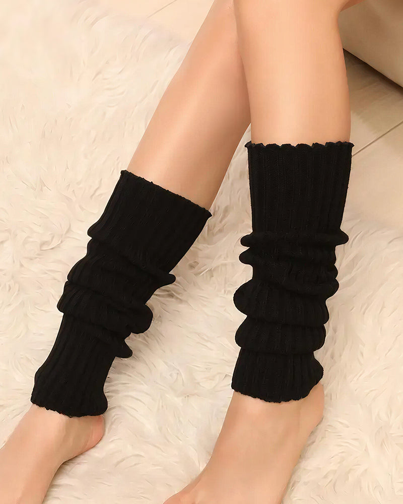 Willluxe® Chunky Knit Slouchy Leg Warmer Socks