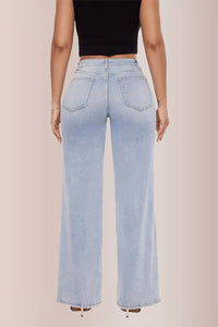 Willluxe® Mid-low Rise Baggy Jeans