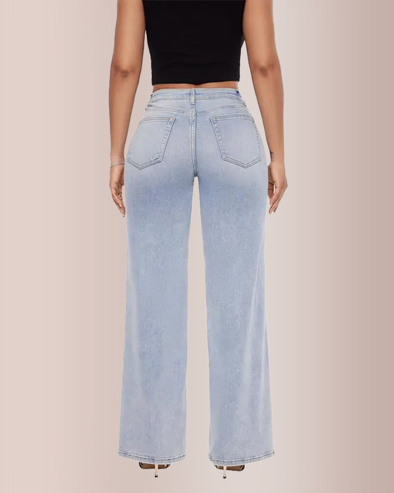 Willluxe® Mid-low Rise Baggy Jeans