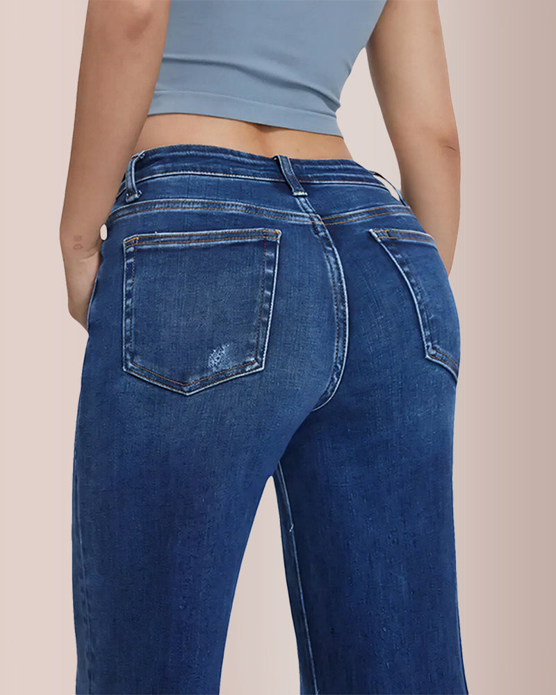 Willluxe® Mid-low Rise Baggy Jeans