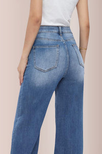 Willluxe® Wide Leg High-waisted Stretchy Jeans