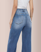 Willluxe® Wide Leg High-waisted Stretchy Jeans