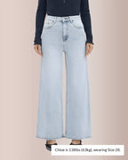 Willluxe® Wide Leg High-waisted Stretchy Jeans