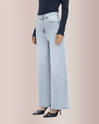 Willluxe® Wide Leg High-waisted Stretchy Jeans