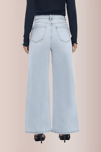 Willluxe® Wide Leg High-waisted Stretchy Jeans