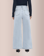 Willluxe® Wide Leg High-waisted Stretchy Jeans