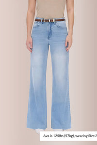 Willluxe® Stretchy High Waist Wide Leg Jeans