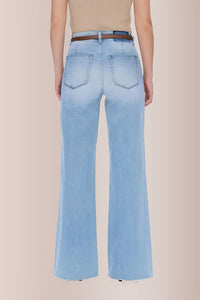 Willluxe® Stretchy High Waist Wide Leg Jeans