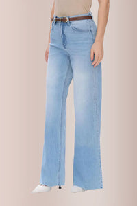 Willluxe® Stretchy High Waist Wide Leg Jeans