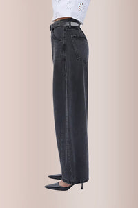 Willluxe® High Waist Baggy Barrel Leg Jeans