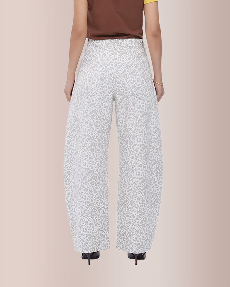 Willluxe® High Waist Baggy Barrel Leg Jeans