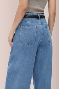 Willluxe® High Waist Baggy Barrel Leg Jeans