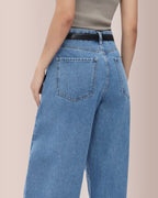 Willluxe® High Waist Baggy Barrel Leg Jeans