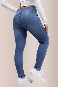 Willluxe® High Waist Fleece-Lined Denim Jeans