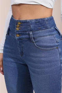 Willluxe® High Waist Fleece-Lined Denim Jeans